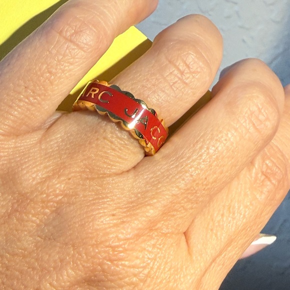 Marc Jacobs Jewelry - Marc Jacobs Red and Gold Ring